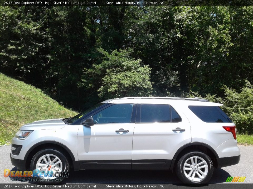 2017 Ford Explorer FWD Ingot Silver / Medium Light Camel Photo #1