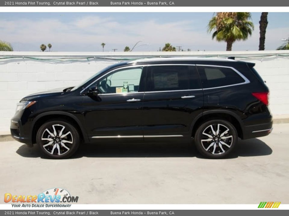 2021 Honda Pilot Touring Crystal Black Pearl / Black Photo #4