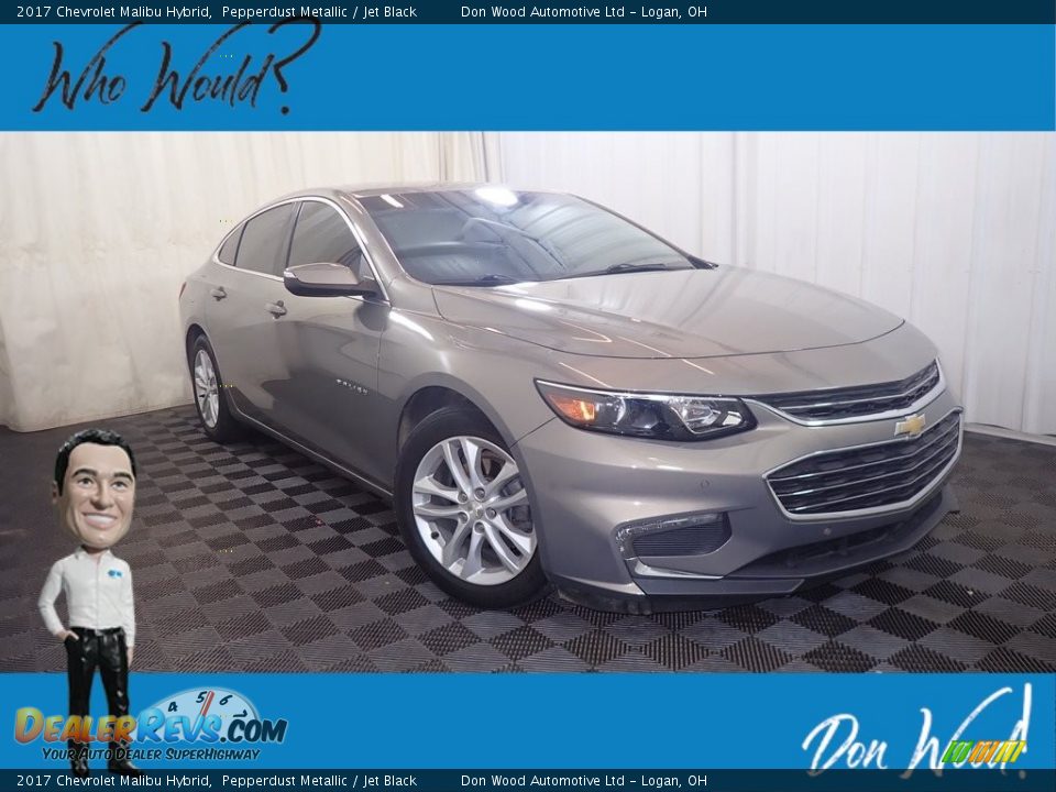 2017 Chevrolet Malibu Hybrid Pepperdust Metallic / Jet Black Photo #1
