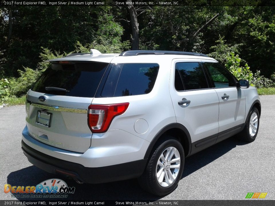 2017 Ford Explorer FWD Ingot Silver / Medium Light Camel Photo #7