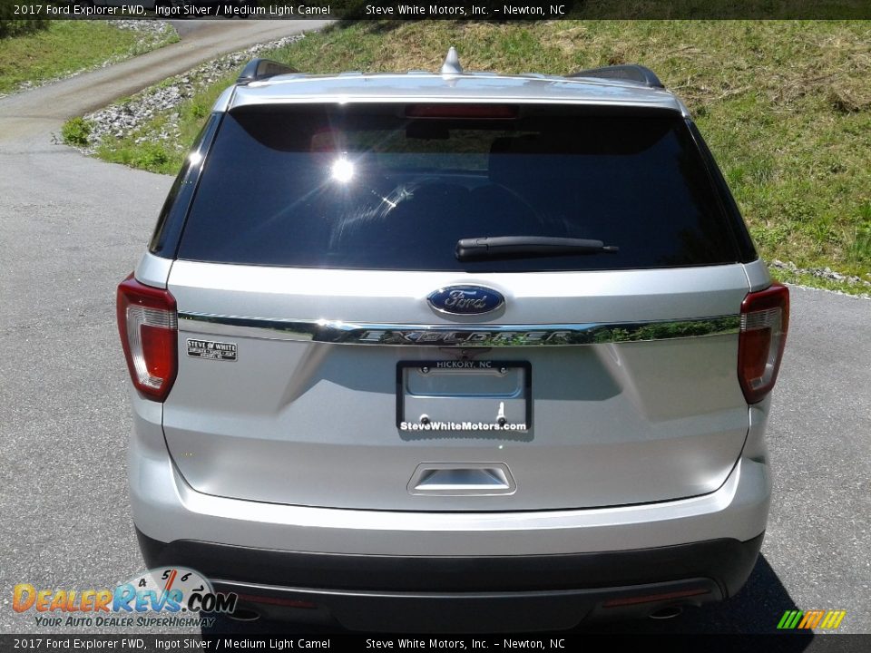 2017 Ford Explorer FWD Ingot Silver / Medium Light Camel Photo #8