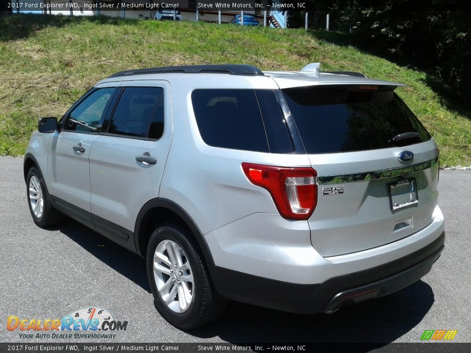 2017 Ford Explorer FWD Ingot Silver / Medium Light Camel Photo #9