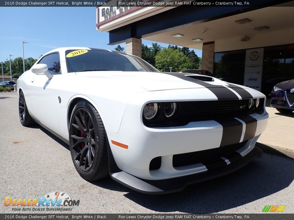 2016 Dodge Challenger SRT Hellcat Bright White / Black Photo #9