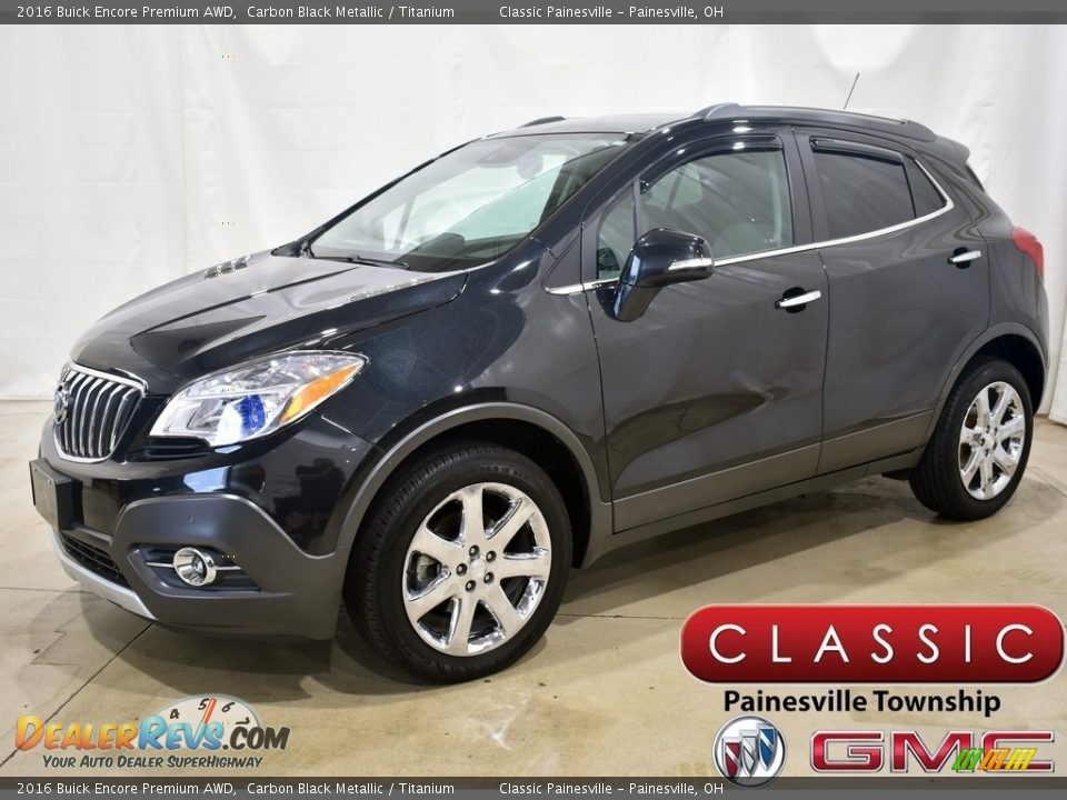 2016 Buick Encore Premium AWD Carbon Black Metallic / Titanium Photo #1