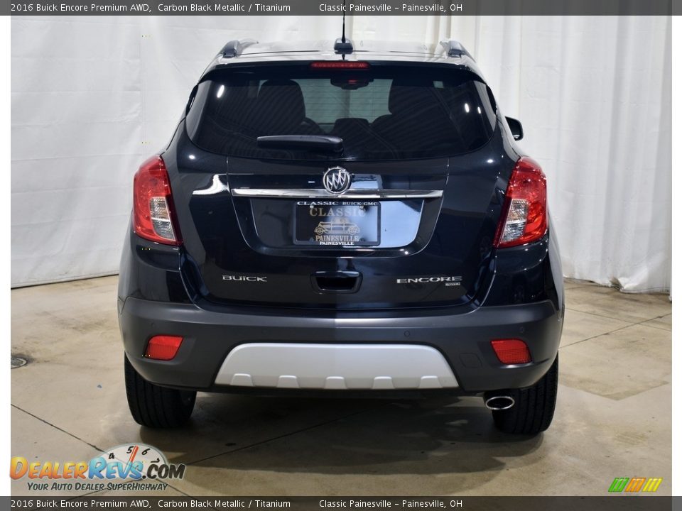 2016 Buick Encore Premium AWD Carbon Black Metallic / Titanium Photo #3