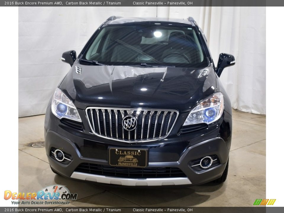 2016 Buick Encore Premium AWD Carbon Black Metallic / Titanium Photo #4