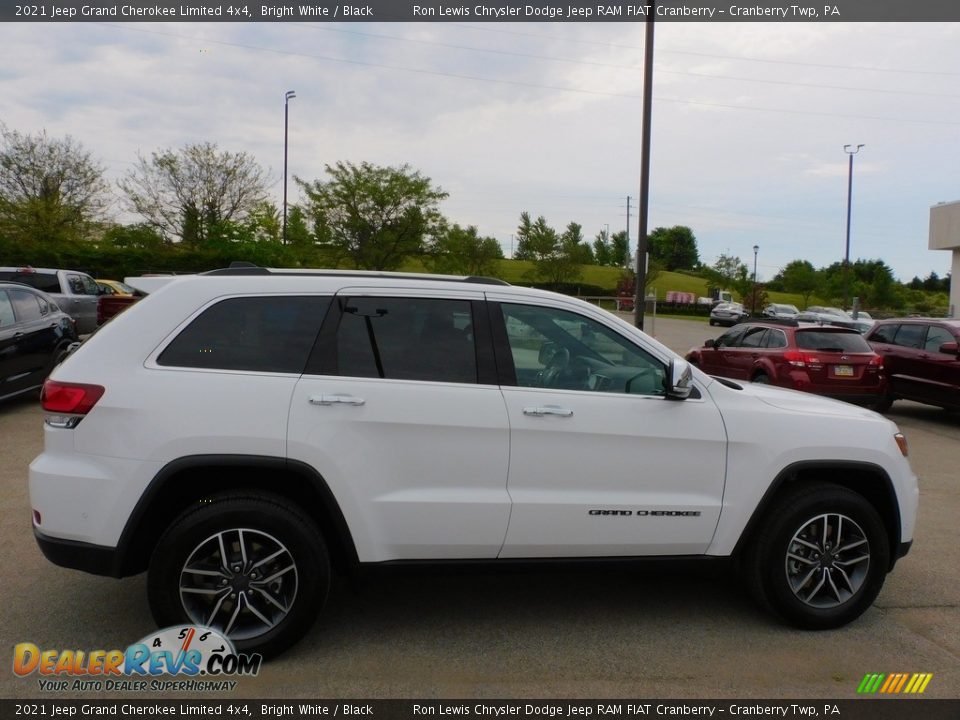 2021 Jeep Grand Cherokee Limited 4x4 Bright White / Black Photo #4