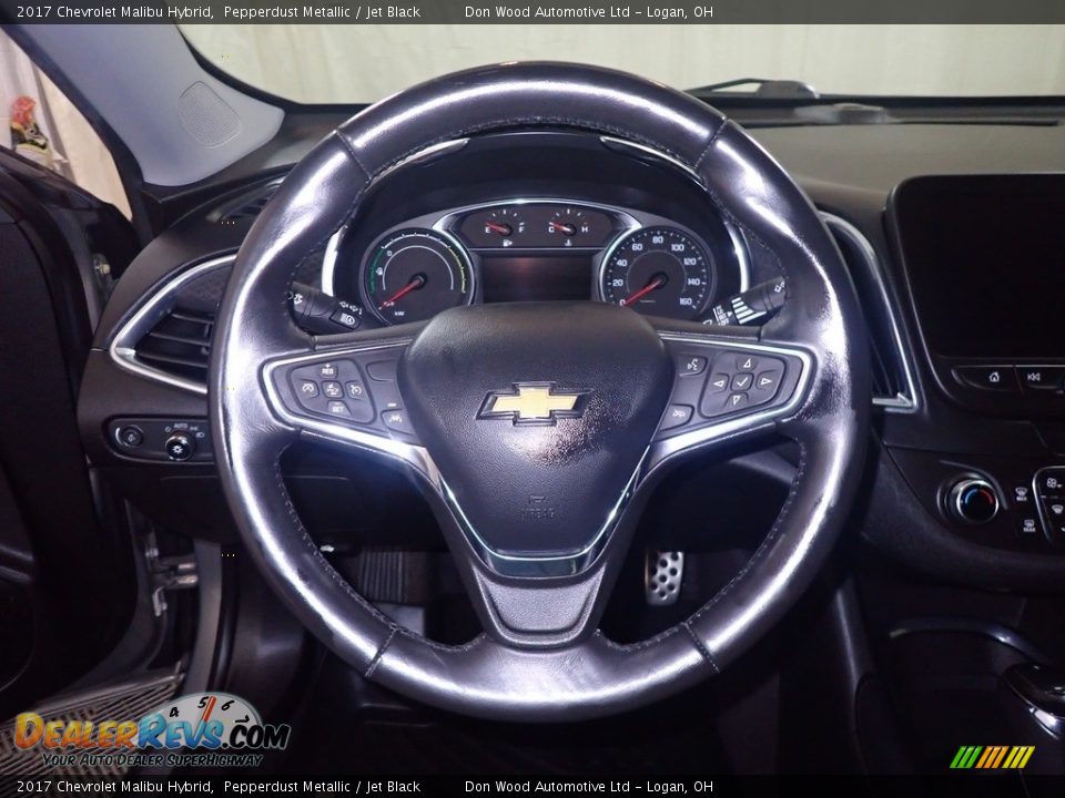 2017 Chevrolet Malibu Hybrid Pepperdust Metallic / Jet Black Photo #22