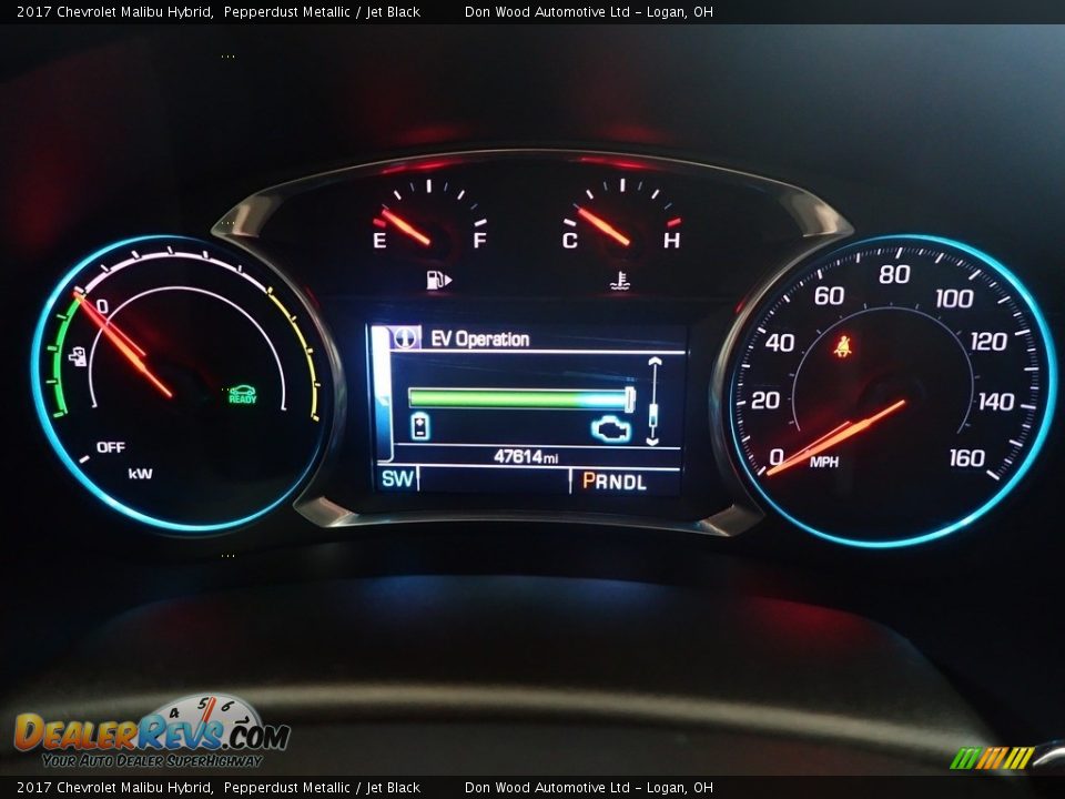 2017 Chevrolet Malibu Hybrid Pepperdust Metallic / Jet Black Photo #23
