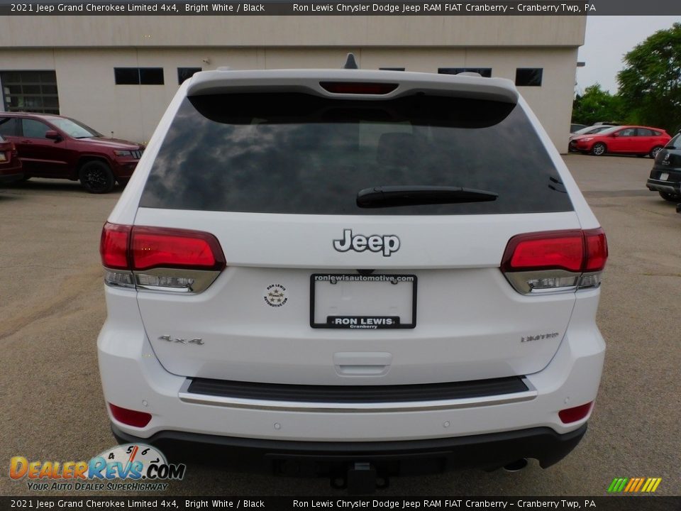 2021 Jeep Grand Cherokee Limited 4x4 Bright White / Black Photo #6