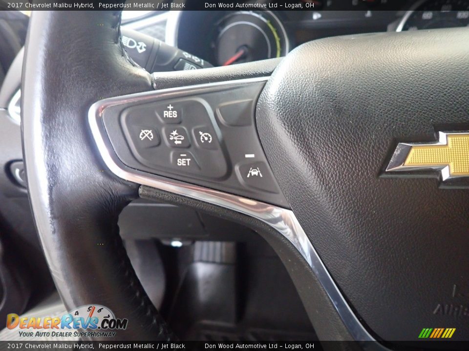 2017 Chevrolet Malibu Hybrid Pepperdust Metallic / Jet Black Photo #24