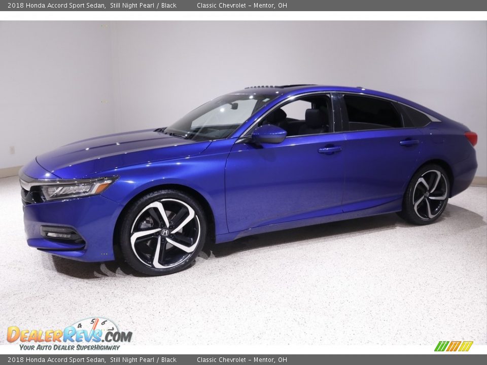 2018 Honda Accord Sport Sedan Still Night Pearl / Black Photo #3