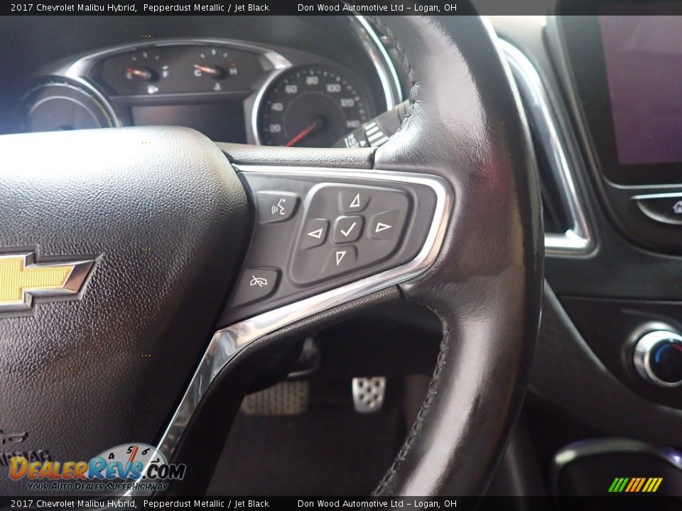 2017 Chevrolet Malibu Hybrid Pepperdust Metallic / Jet Black Photo #25
