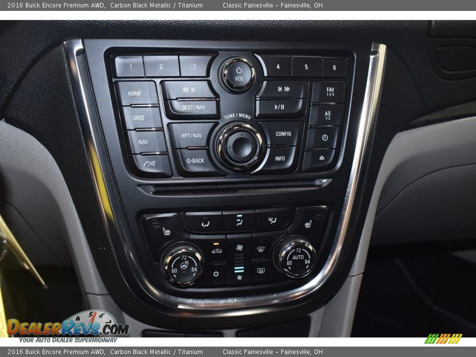 2016 Buick Encore Premium AWD Carbon Black Metallic / Titanium Photo #13