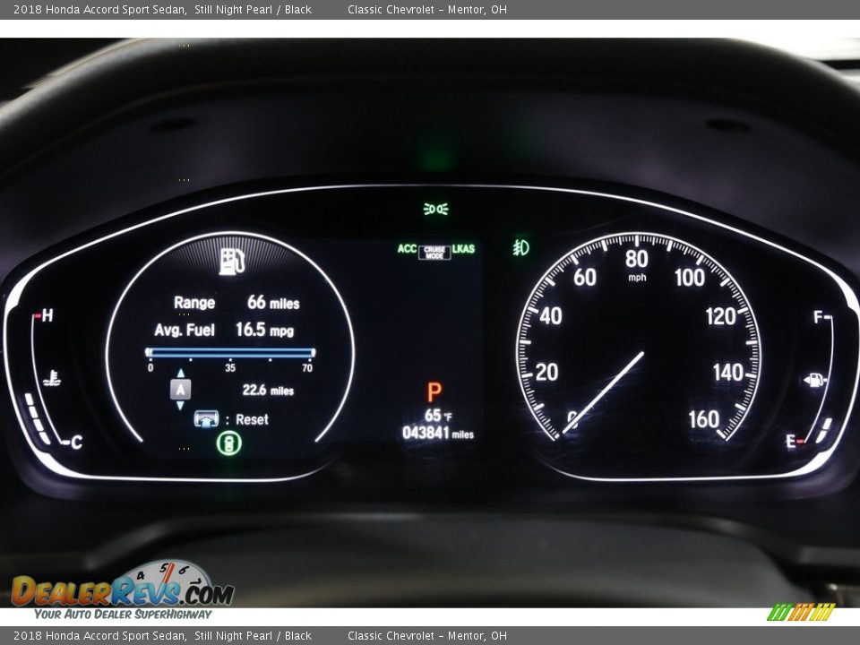 2018 Honda Accord Sport Sedan Gauges Photo #9