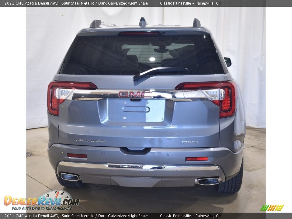 2021 GMC Acadia Denali AWD Satin Steel Metallic / Dark Galvanized/Light Shale Photo #3