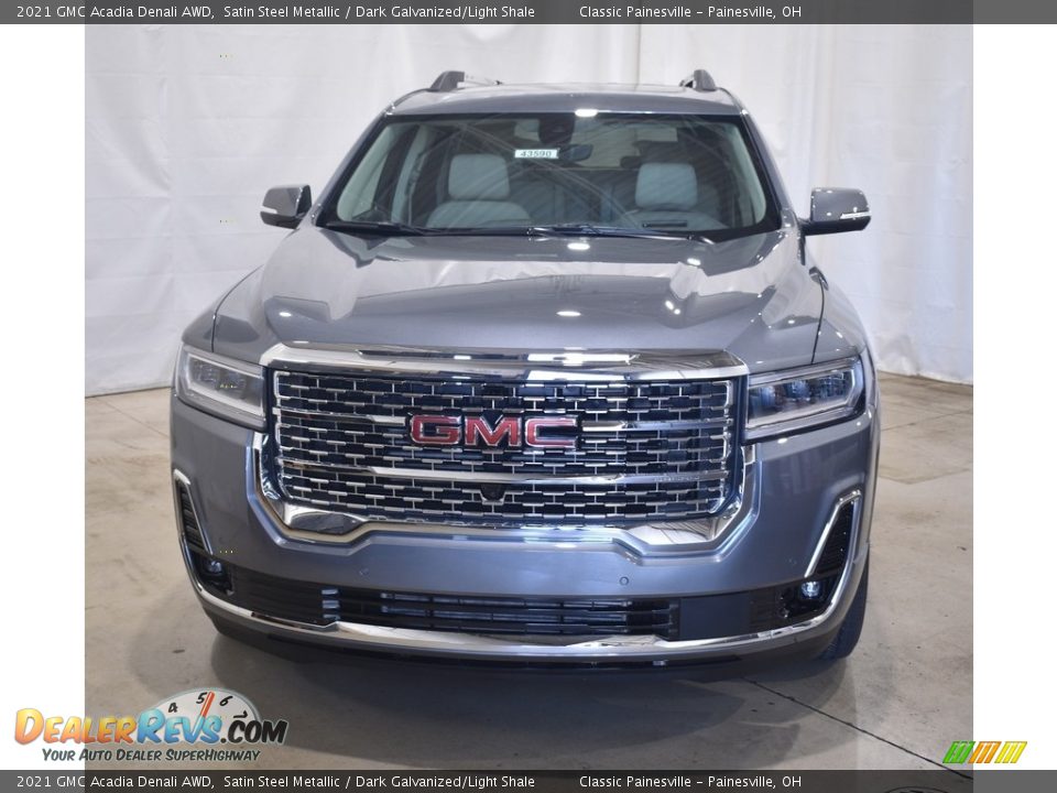 2021 GMC Acadia Denali AWD Satin Steel Metallic / Dark Galvanized/Light Shale Photo #4