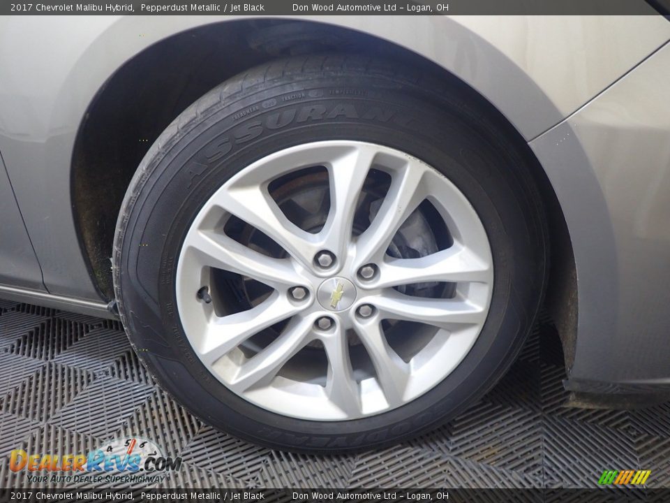 2017 Chevrolet Malibu Hybrid Pepperdust Metallic / Jet Black Photo #36