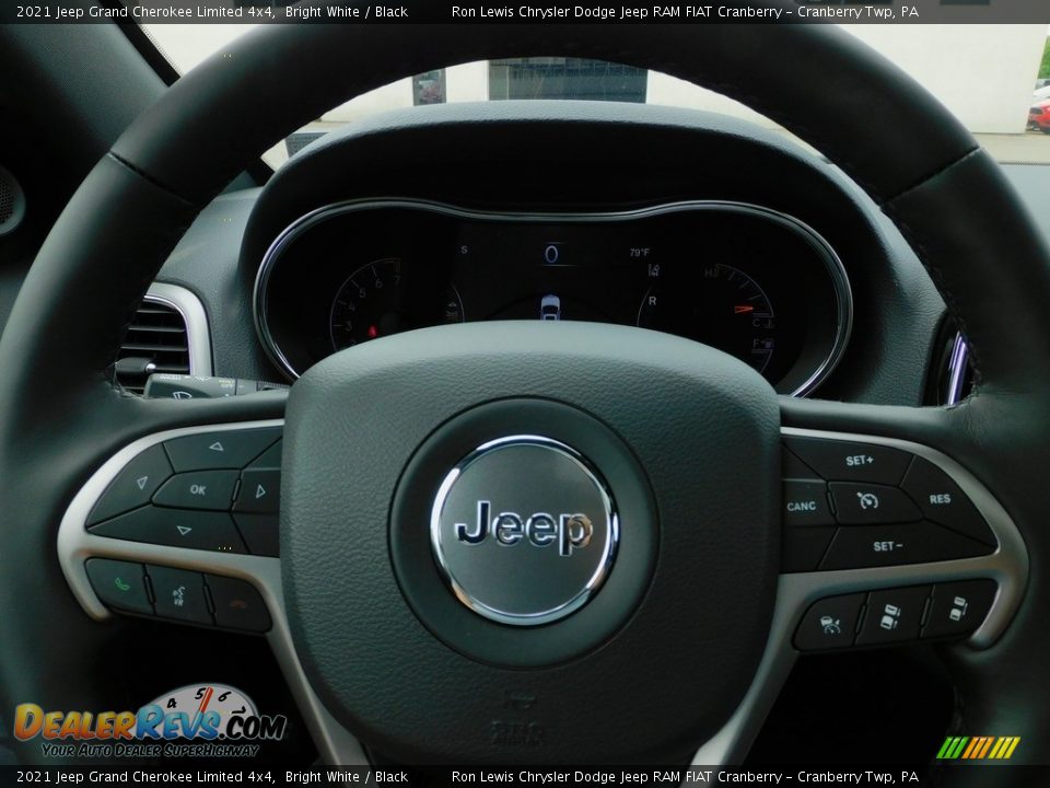 2021 Jeep Grand Cherokee Limited 4x4 Bright White / Black Photo #19