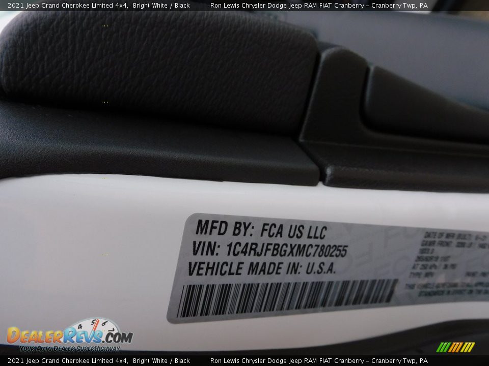 2021 Jeep Grand Cherokee Limited 4x4 Bright White / Black Photo #20