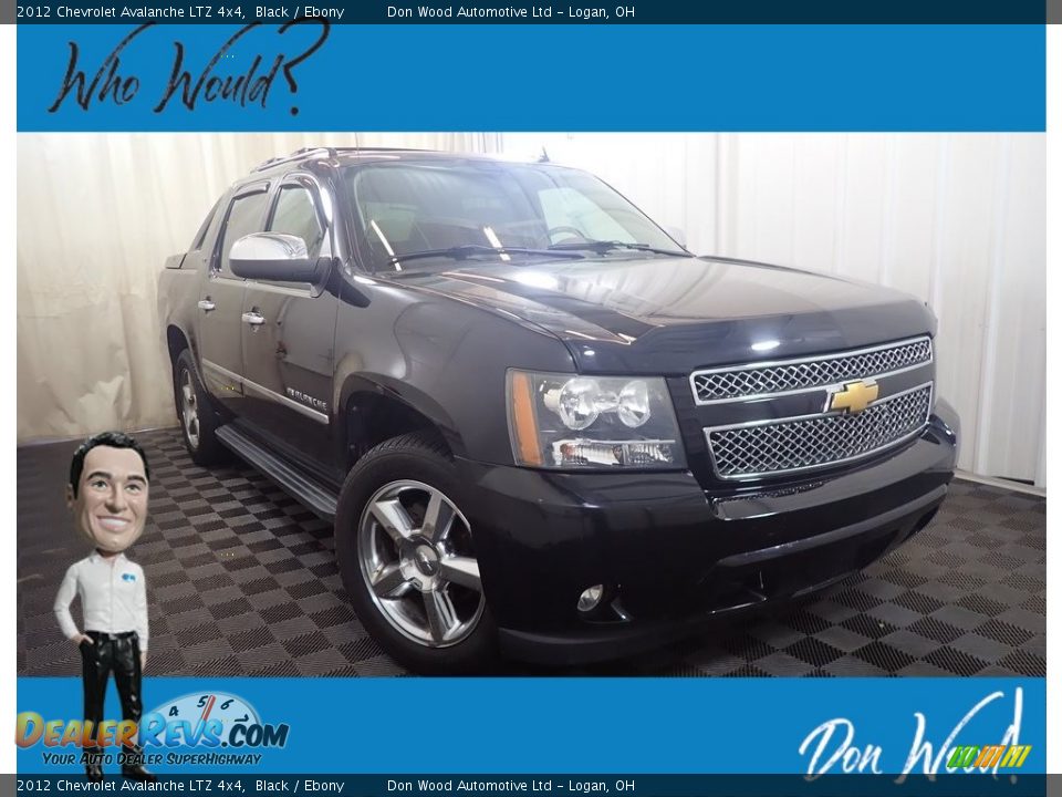 2012 Chevrolet Avalanche LTZ 4x4 Black / Ebony Photo #1