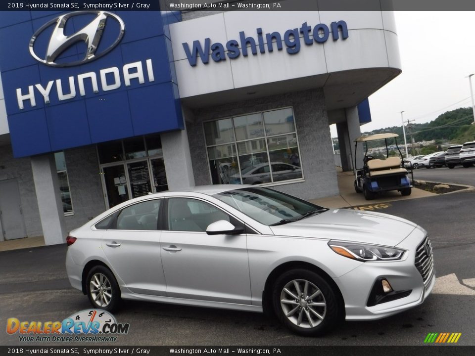 2018 Hyundai Sonata SE Symphony Silver / Gray Photo #2