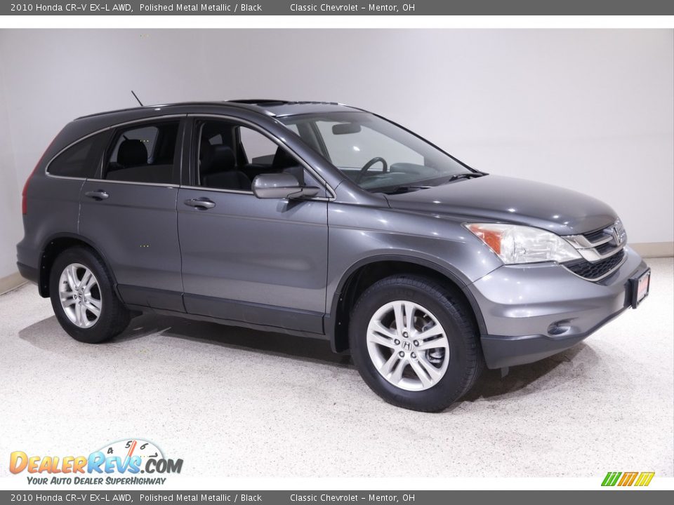 2010 Honda CR-V EX-L AWD Polished Metal Metallic / Black Photo #1