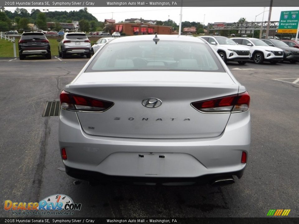 2018 Hyundai Sonata SE Symphony Silver / Gray Photo #8