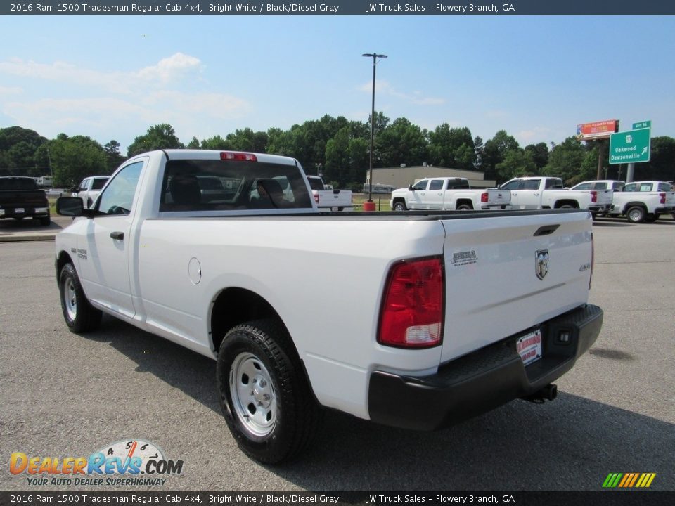 2016 Ram 1500 Tradesman Regular Cab 4x4 Bright White / Black/Diesel Gray Photo #3