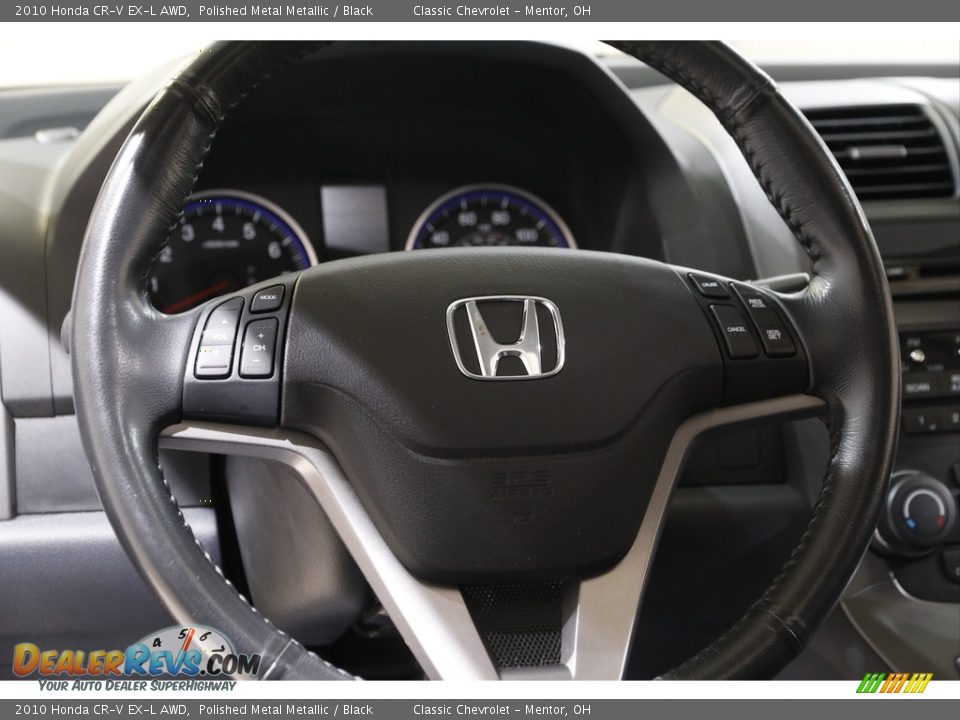 2010 Honda CR-V EX-L AWD Polished Metal Metallic / Black Photo #7