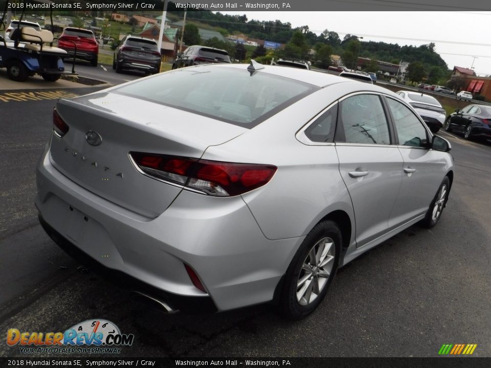 2018 Hyundai Sonata SE Symphony Silver / Gray Photo #9