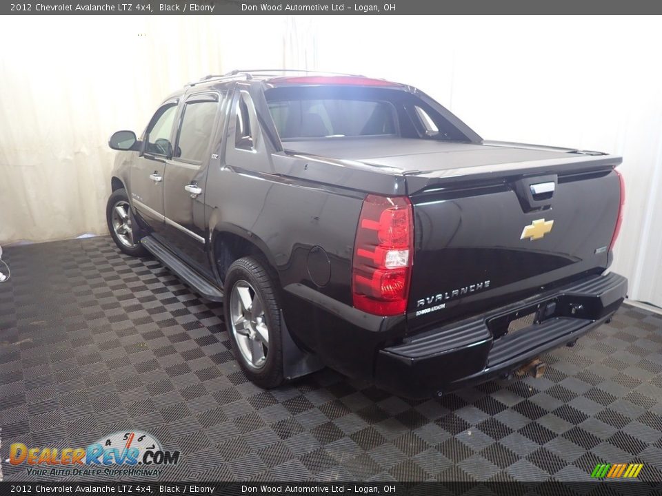 2012 Chevrolet Avalanche LTZ 4x4 Black / Ebony Photo #12