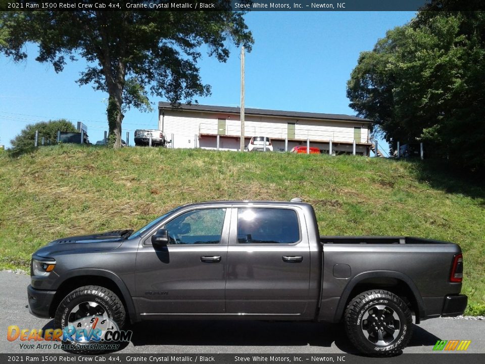 2021 Ram 1500 Rebel Crew Cab 4x4 Granite Crystal Metallic / Black Photo #1