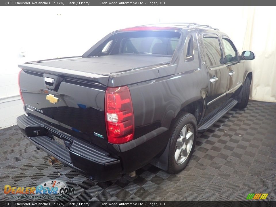 2012 Chevrolet Avalanche LTZ 4x4 Black / Ebony Photo #15