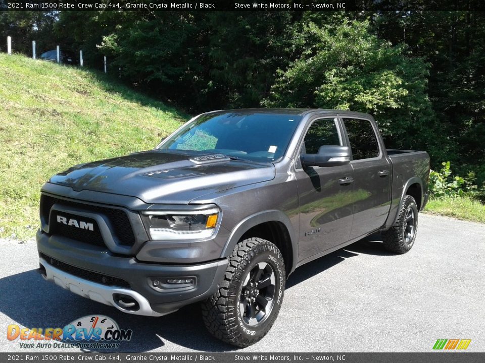 2021 Ram 1500 Rebel Crew Cab 4x4 Granite Crystal Metallic / Black Photo #3