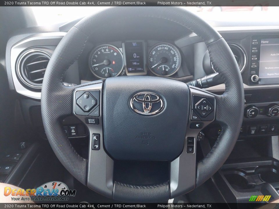 2020 Toyota Tacoma TRD Off Road Double Cab 4x4 Steering Wheel Photo #12
