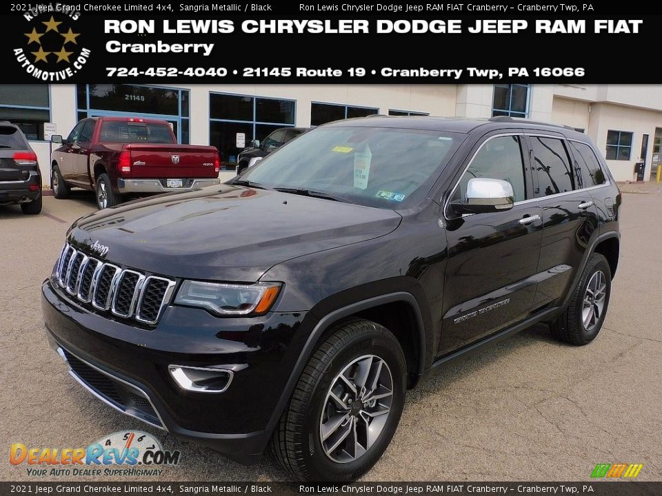 2021 Jeep Grand Cherokee Limited 4x4 Sangria Metallic / Black Photo #1