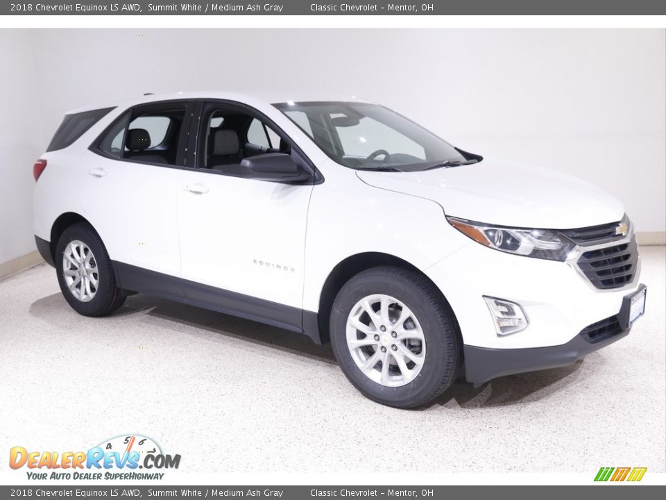 2018 Chevrolet Equinox LS AWD Summit White / Medium Ash Gray Photo #1