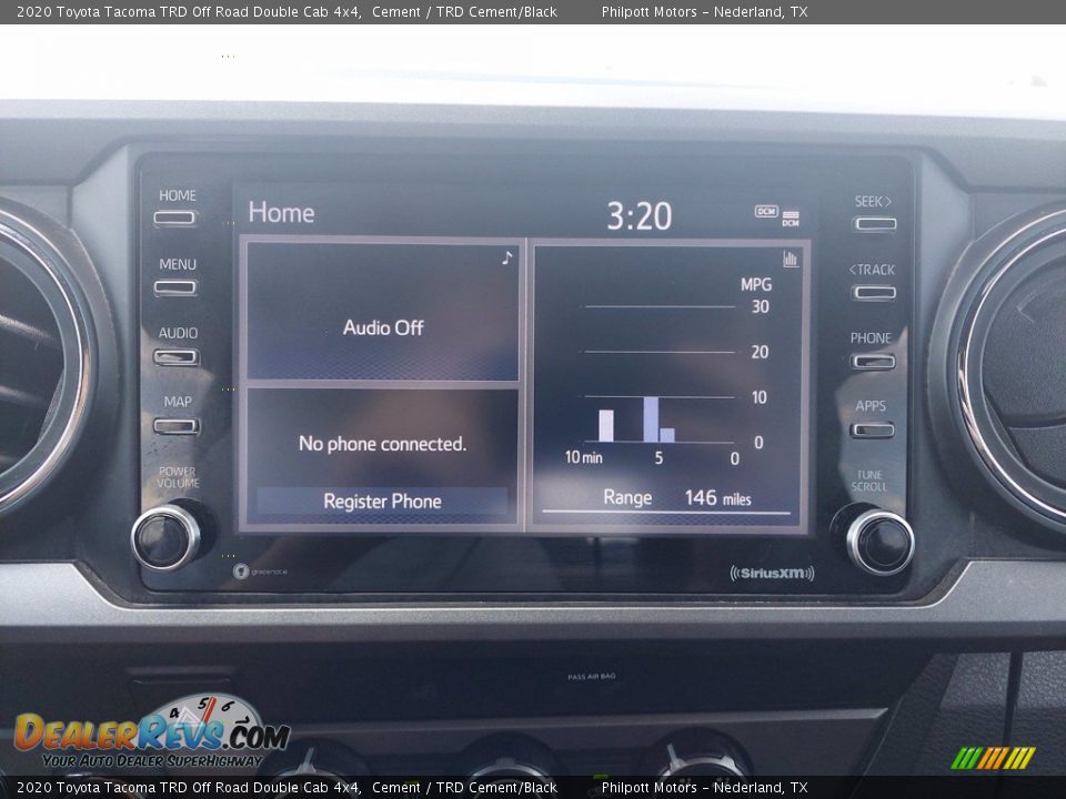 Controls of 2020 Toyota Tacoma TRD Off Road Double Cab 4x4 Photo #16