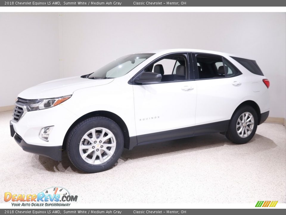 2018 Chevrolet Equinox LS AWD Summit White / Medium Ash Gray Photo #3