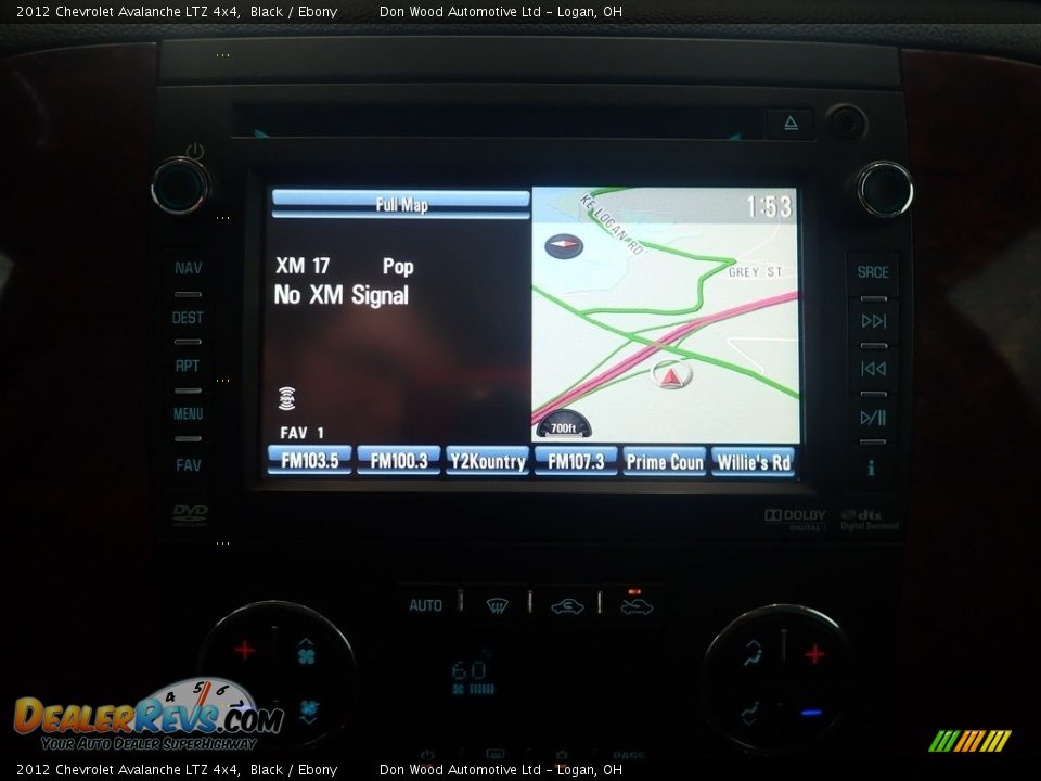 2012 Chevrolet Avalanche LTZ 4x4 Black / Ebony Photo #24