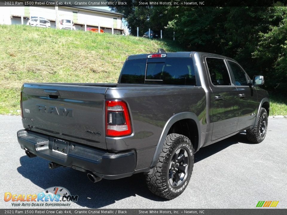 2021 Ram 1500 Rebel Crew Cab 4x4 Granite Crystal Metallic / Black Photo #7