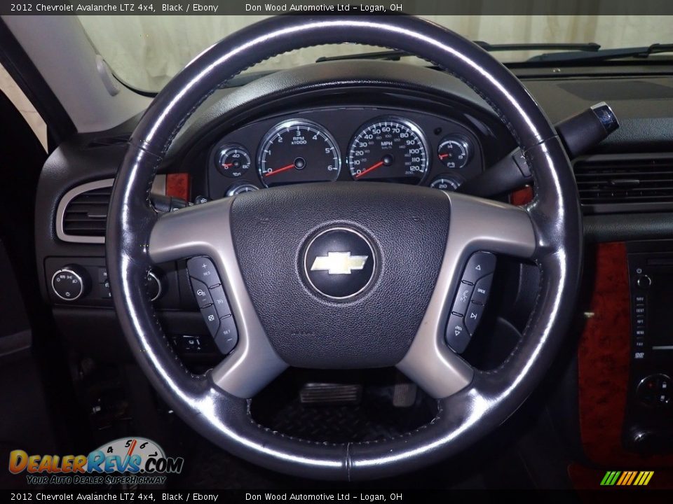 2012 Chevrolet Avalanche LTZ 4x4 Black / Ebony Photo #25