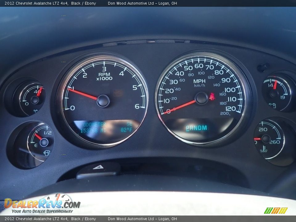 2012 Chevrolet Avalanche LTZ 4x4 Black / Ebony Photo #26