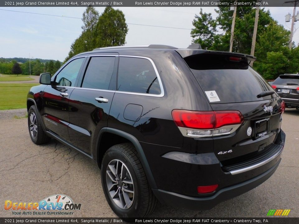 2021 Jeep Grand Cherokee Limited 4x4 Sangria Metallic / Black Photo #8