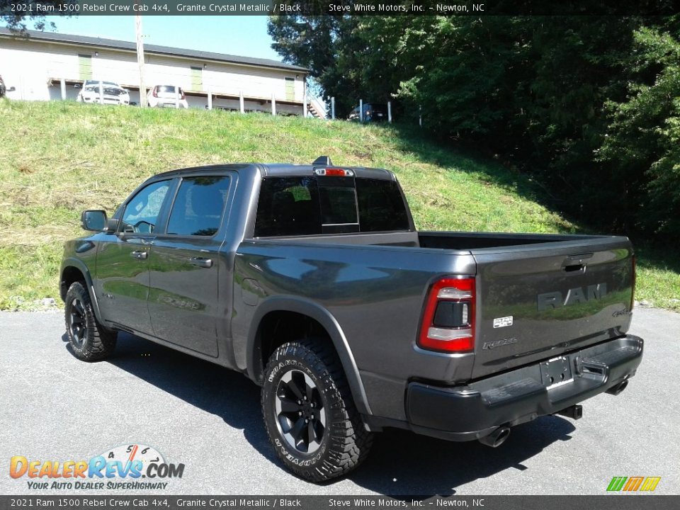 2021 Ram 1500 Rebel Crew Cab 4x4 Granite Crystal Metallic / Black Photo #10