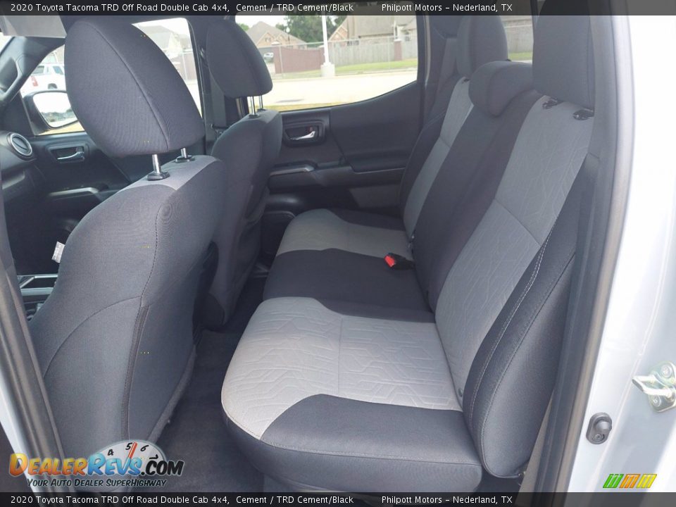 Rear Seat of 2020 Toyota Tacoma TRD Off Road Double Cab 4x4 Photo #22