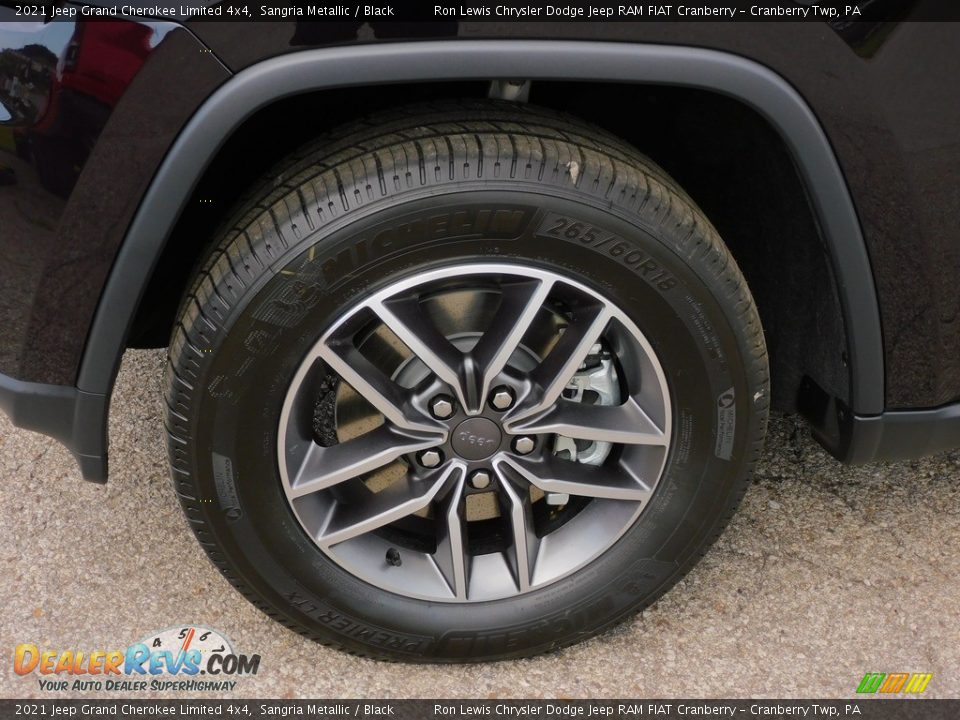 2021 Jeep Grand Cherokee Limited 4x4 Sangria Metallic / Black Photo #10