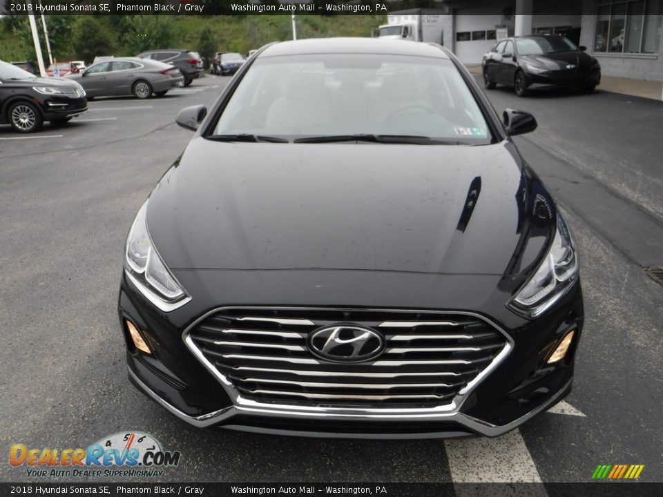 2018 Hyundai Sonata SE Phantom Black / Gray Photo #4