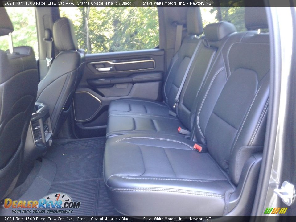 Rear Seat of 2021 Ram 1500 Rebel Crew Cab 4x4 Photo #14